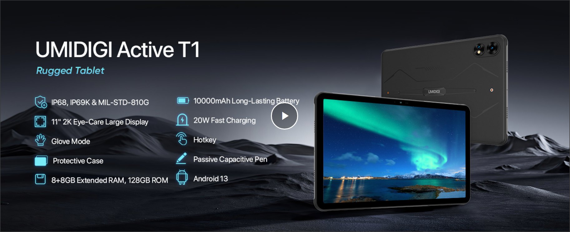 NEW UMIDIGI ACTIVE T1 TABLET 11